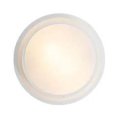 QAZQA Gartenbeleuchtung|Badezimmerlampen*Moderne Deckenleuchte weiß 35 cm IP44 - Walden