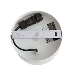 QAZQA Gartenbeleuchtung|Badezimmerlampen*Moderne Deckenleuchte weiß mit Klarglas - Puck