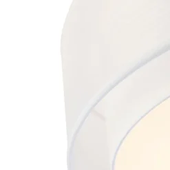 QAZQA Schlafzimmerlampen|Küchenlampen*Moderne Deckenleuchte weiß 50 cm 3-flammig - Drum Duo