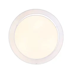 QAZQA Schlafzimmerlampen|Küchenlampen*Moderne Deckenleuchte weiß 50 cm 3-flammig - Drum Duo