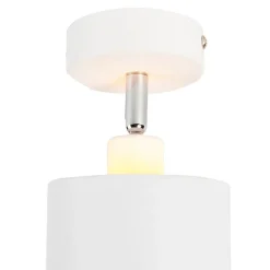 QAZQA Wandstrahler|Deckenstrahler*Moderne Deckenleuchte weiß verstellbar - Lofty