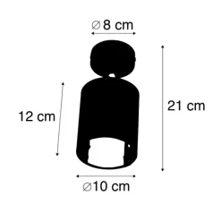 QAZQA Wandstrahler|Deckenstrahler*Moderne Deckenleuchte weiß verstellbar - Lofty
