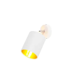 QAZQA Wandstrahler|Deckenstrahler*Moderne Deckenleuchte weiß verstellbar - Lofty