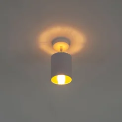 QAZQA Wandstrahler|Deckenstrahler*Moderne Deckenleuchte weiß verstellbar - Lofty