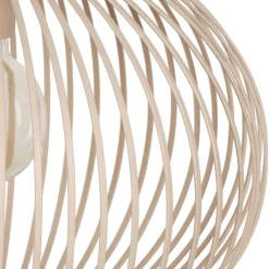 Trio Leuchten Schlafzimmerlampen|Küchenlampen*Moderne Draht-Hängeleuchte Schwarz mit Beige 3-flammig - Gila