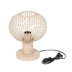 Trio Leuchten Tischlampen*Moderne Draht-Tischleuchte Beige 23cm - Gila