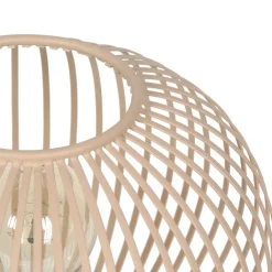 Trio Leuchten Tischlampen|Wohnzimmerlampen*Moderne Draht-Tischleuchte Beige 33cm - Gila