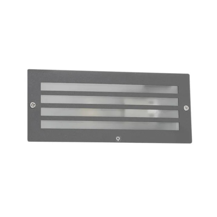 QAZQA Gartenbeleuchtung|Außenstrahler*Moderne Einbauleuchte dunkelgrau IP44 - Hurricane