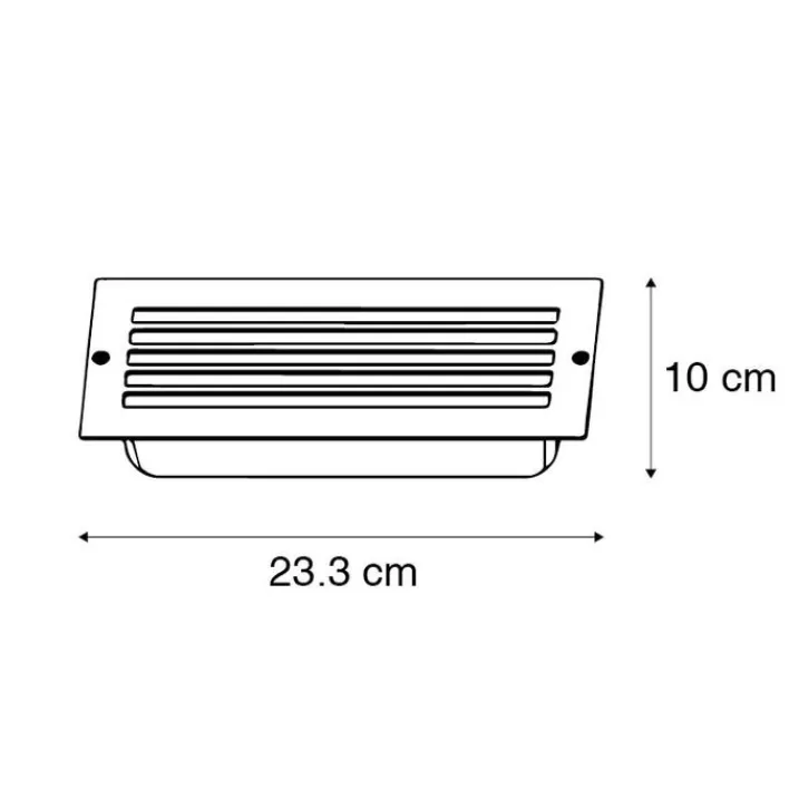 QAZQA Gartenbeleuchtung|Außenstrahler*Moderne Einbauleuchte dunkelgrau IP44 - Hurricane