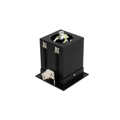 QAZQA Einbaustrahler|Wohnzimmerlampen*Moderne Einbauleuchte schwarz 1-Licht verstellbar - Dach