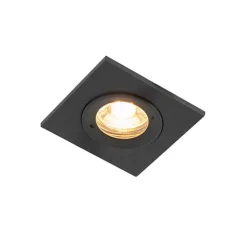 QAZQA Gartenbeleuchtung|Badezimmerlampen*Moderne Einbauleuchte schwarz IP44 - Xena Square