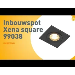 QAZQA Gartenbeleuchtung|Badezimmerlampen*Moderne Einbauleuchte schwarz IP44 - Xena Square