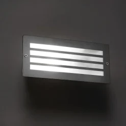 QAZQA Gartenbeleuchtung|Badezimmerlampen*Moderne Einbauleuchte Stahl IP44 - Hurricane