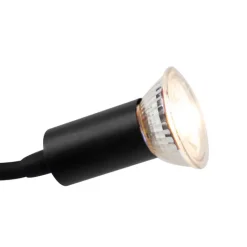 QAZQA Wandleuchten|Wohnzimmerlampen*Moderne flexible Wandleuchte USB schwarz - Zeno