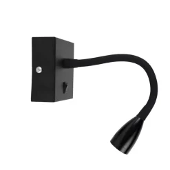 QAZQA Led-Wandleuchten|Wandleuchten*Moderne flexible Wandleuchte schwarze LED - Flex