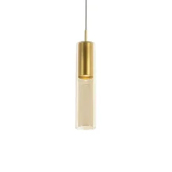 QAZQA Schlafzimmerlampen|Küchenlampen*Moderne goldene Pendelleuchte für 1-phasiges Schienensystem - Iconic Lloyd