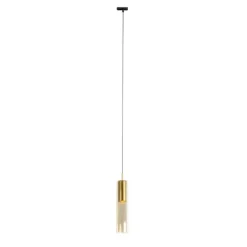 QAZQA Schlafzimmerlampen|Küchenlampen*Moderne goldene Pendelleuchte für 1-phasiges Schienensystem - Iconic Lloyd