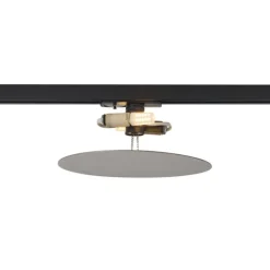 QAZQA Deckenstrahler|Aufbaustrahler*Moderne gunmetal Deckenleuchte für Schienenbeleuchtungssystem 1-phasig 2-Lichter - Iconic Pulley