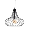 Honsel Pendelleuchten|Wohnzimmerlampen*Moderne hanglamp zwart - Iggy