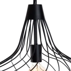 Honsel Pendelleuchten|Wohnzimmerlampen*Moderne hanglamp zwart - Iggy
