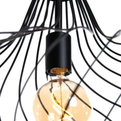 Honsel Pendelleuchten|Wohnzimmerlampen*Moderne hanglamp zwart - Iggy