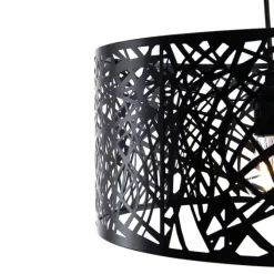 Honsel Pendelleuchten|Wohnzimmerlampen*Moderne hanglamp zwart - Ludwig