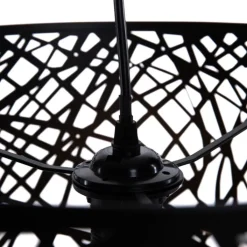 Honsel Pendelleuchten|Wohnzimmerlampen*Moderne hanglamp zwart - Ludwig