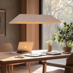 QAZQA Professional Schlafzimmerlampen|Küchenlampen*Moderne Hängelampe Beige inkl. LED 3-Stufen-Dimmbar - Dani