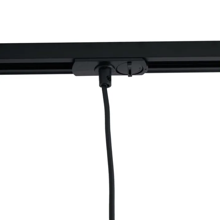 QAZQA Deckenstrahler|Aufbaustrahler*Moderne Hängelampe Beige mit Schwarz für Schienensystem 1-phasig - Iconic Frini