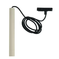 QAZQA Deckenstrahler|Aufbaustrahler*Moderne Hängelampe Beige mit Schwarz für Schienensystem 1-phasig - Iconic Frini