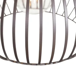 QAZQA Pendelleuchten|Wohnzimmerlampen*Moderne Hängelampe braun 38 cm - Sapphira