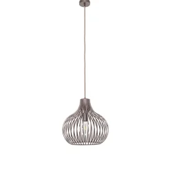 QAZQA Pendelleuchten|Wohnzimmerlampen*Moderne Hängelampe braun 38 cm - Sapphira