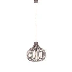 QAZQA Pendelleuchten|Wohnzimmerlampen*Moderne Hängelampe braun 38 cm - Sapphira