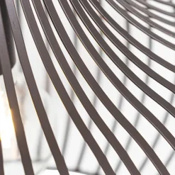 QAZQA Pendelleuchten|Wohnzimmerlampen*Moderne Hängelampe braun 48 cm - Sapphira