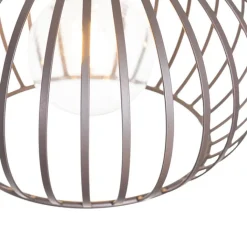 QAZQA Gartenbeleuchtung|Pendelleuchten*Moderne Hängelampe braun 3-flammig - Sapphira