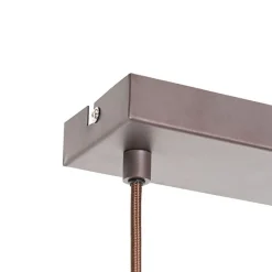 QAZQA Gartenbeleuchtung|Pendelleuchten*Moderne Hängelampe braun 3-flammig - Sapphira