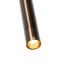 QAZQA Schlafzimmerlampen|Küchenlampen*Moderne Hängelampe Dunkelbronze für 1-phasiges Schienensystem - Iconic Frini