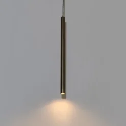 QAZQA Schlafzimmerlampen|Küchenlampen*Moderne Hängelampe Dunkelbronze für 1-phasiges Schienensystem - Iconic Frini