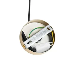 QAZQA Pendelleuchten|Wohnzimmerlampen*Moderne Hängelampe Gold mit Opalglas 3-flammig - Coby