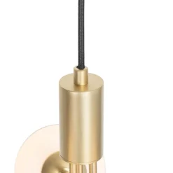 QAZQA Pendelleuchten|Wohnzimmerlampen*Moderne Hängelampe Gold mit Opalglas 3-flammig - Coby