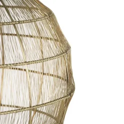 QAZQA Pendelleuchten|Wohnzimmerlampen*Moderne Hängelampe Messing 42 cm - Bolti