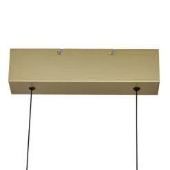 QAZQA Led-Pendelleuchten|Pendelleuchten*Moderne Hängelampe Messing inkl. LED 3-Stufen-Dimmbar Easylift - Straight