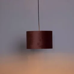 Honsel Pendelleuchten|Wohnzimmerlampen*Moderne Hängelampe rosa mit Gold 30 cm - Rosalina