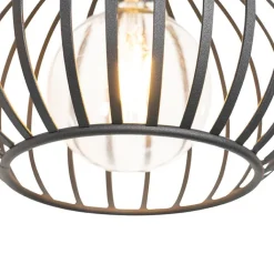 QAZQA Schlafzimmerlampen|Küchenlampen*Moderne Hängelampe schwarz 4-Licht - Sapphira