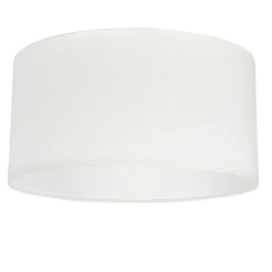 QAZQA Pendelleuchten|Wohnzimmerlampen*Moderne Hängelampe schwarz mit weißem Schirm 50 cm - Combi 1