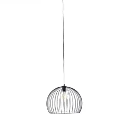 Honsel Pendelleuchten|Wohnzimmerlampen*Moderne Hängelampe schwarz 40 cm - Koopa
