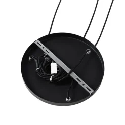 QAZQA Pendelleuchten|Wohnzimmerlampen*Moderne Hängelampe schwarz mit Opalglas 3-flammig – Drop