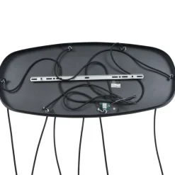 QAZQA Pendelleuchten|Wohnzimmerlampen*Moderne Hängelampe Schwarz 6-flammig - Biles