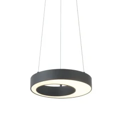 QAZQA Led-Pendelleuchten|Pendelleuchten*Moderne Hängelampe schwarz 35cm 3-Stufen-Dimmbar - Organici