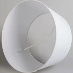 QAZQA Pendelleuchten|Wohnzimmerlampen*Moderne Hängelampe schwarz mit Schirm 45 cm weiß - Combi 1